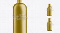 557+ Gold Plastic Cosmetic Bottle with Lid 1000 ml Best for Showcase