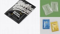 5577+ Textured Sachet PSD Mockup Half Side View Free Mockup Templates