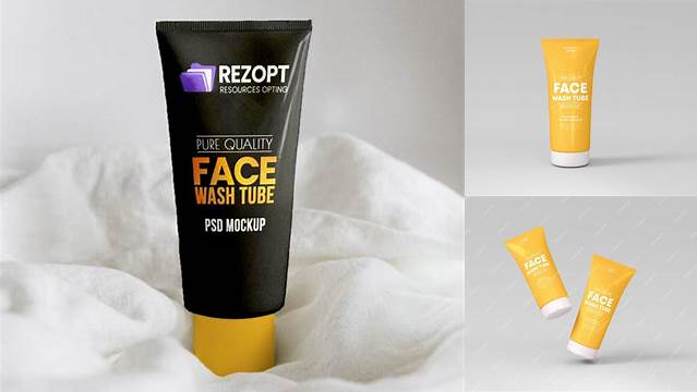 558+ Face Wash Tube Mockup Free Download Easy Editable