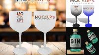 558+ Gin Cup Mockup Photoshop Freebie