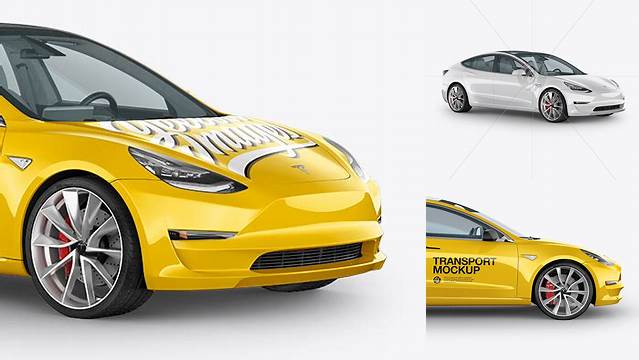 5583+ Tesla Model 3 Mockup Free Versatile and Modern PSD Mockup