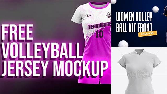 5589+ Volleyball Uniform Mockup Professional PSD Mockup