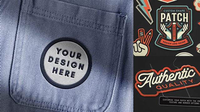 5593+ Embroidered Patch Mockup Professional Design PSD