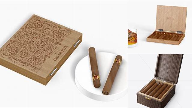 5594+ Cigar Box Mockup Creative Design Mockup