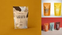 5594+ Matte Stand-up Pouch PSD Mockup Download Free PSD