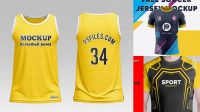 5595+ Sports Jersey Mockup Free Easy Editable