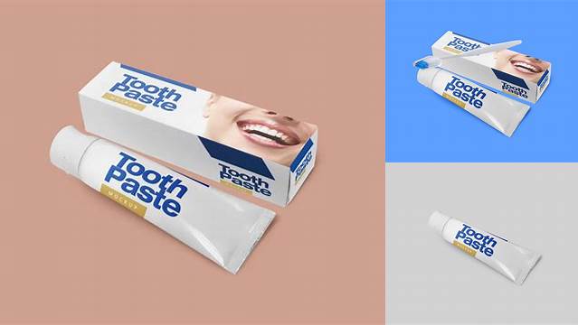 5595+ Toothpaste Mockup Free Download PSD for Creative Projects