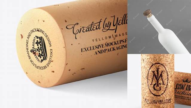 5601+ Wine Cork Mockup Include TIFF