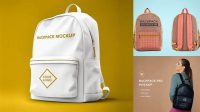 5609+ Free Backpack Mockup High-End Creative PSD Template