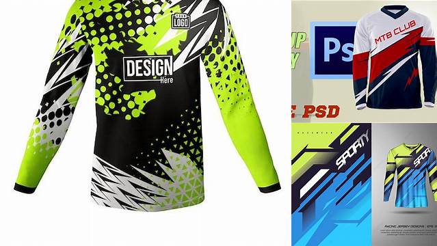 5611+ Template Jersey Lengan Panjang Professional PSD Template