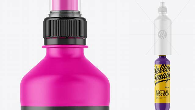 5614+ 500ml Matte PET Bottle PSD Mockup Digital Download