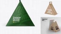 562+ Triangular Package PSD Mockup Front View Free Photoshop Mockup Design