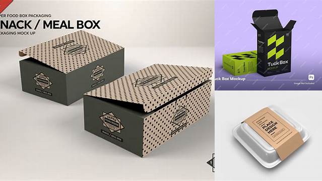 5620+ Food Box Packaging Mockup Modern Design PSD