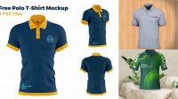 5627+ Polo Shirt Mockup Psd Free Download PSD Download