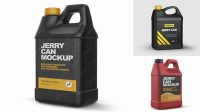 5632+ Glossy Jerry Can PSD Mockup Advanced Editable PSD