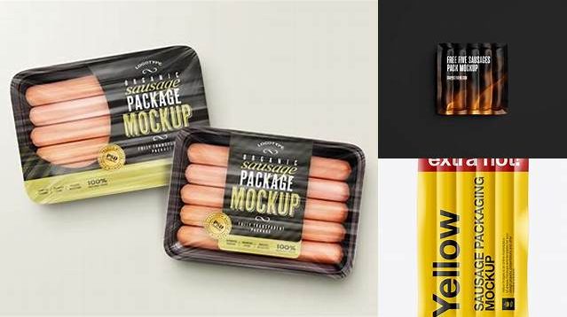 5635+ Vacuum Sausages Pack PSD Mockup High-End Professional PSD Resources