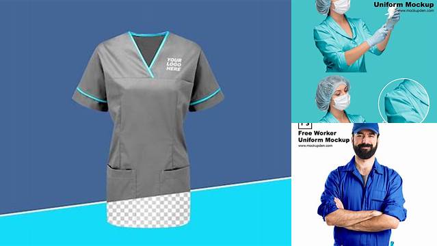 5637+ Hospital Uniform Mockup Exclusive Free PSD Mockups