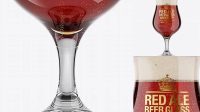 5638+ Tulip Glass With Red Ale PSD Mockup Free Graphic Design Resource