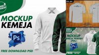 564+ Kemeja Mockup Psd Free Download Editable PSD File