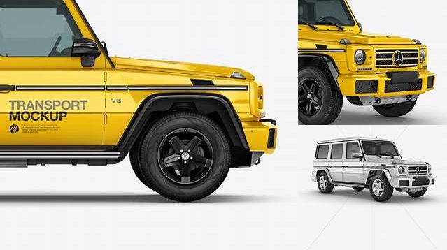 5647+ Mercedes Benz G class PSD Mockup Side View Custom PSD Mockup Template