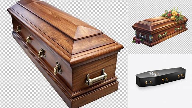 5648+ Coffin PSD Mockup High-Quality PSD Files