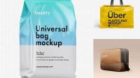 5648+ Glossy Bag PSD Mockup Front View High-Quality Creative PSD