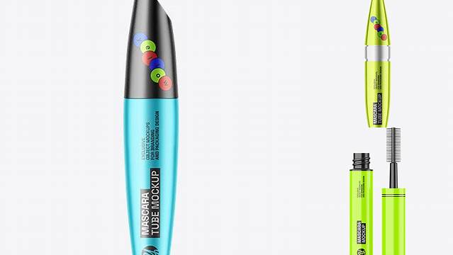 5655+ Metallic Mascara Tube PSD Mockup Exclusive Editable PSD File