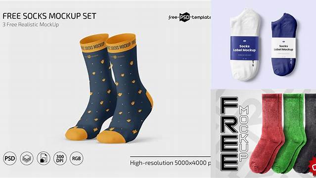 5656+ Free Socks Mockup PSD Free Download