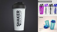 5659+ Clear Shaker Bottle PSD Mockup Elegant Free Template