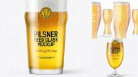 5661+ Pilsner Beer Glass PSD Mockup Download Premium Free PSD