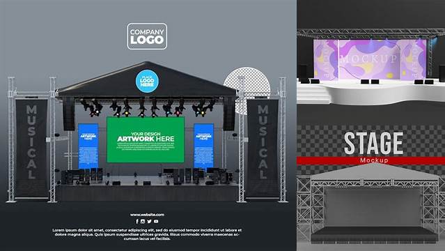 5662+ Concert Stage Mockup PSD File for Designers