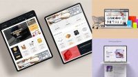 5662+ Ecommerce Website Mock Ups Editable Photoshop File