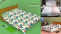 5663+ Bedsheet Mockup Include TIFF