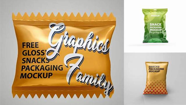 5663+ Glossy Snack Pack PSD Mockup Half Side View Download Free