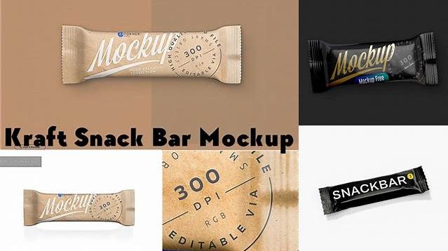 5666+ Kraft Snack Bar PSD Mockup Free Downloadable Graphic Resource