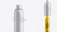 5666+ White Plastic Cosmetic Bottle with Lid 150 ml Layered Photoshop Template