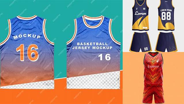 5667+ Basketball Jersey PSD Mockup Front View Elegant and Stylish Mockup