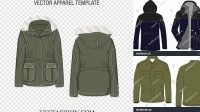 5669+ Mockup Jaket Semi Parka Layered Photoshop Template