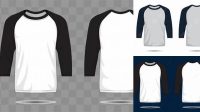 567+ Mockup Kaos Raglan Depan Belakang Editable Photoshop File