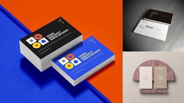 5671+ Business Cards PSD Mockup Half Side View Fully Editable PSD Template