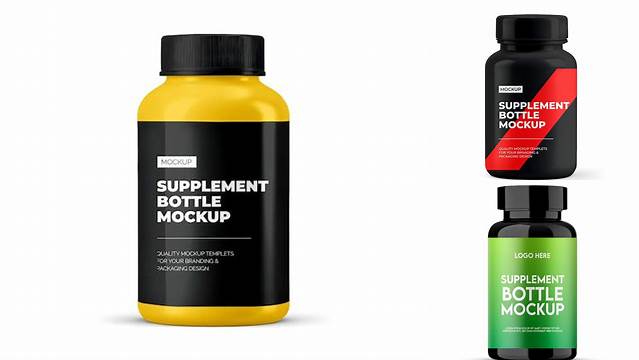 5671+ Supplement Bottle Mockup Generator Photoshop Freebie