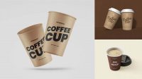 5673+ Kraft Coffee Cup PSD Mockup Front View Download Exclusive PSD Mockups