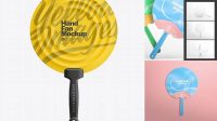 5675+ Plastic Hand Fan Mockup Easy Editable