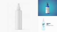 5676+ Opened Glossy Spray Bottle PSD Mockup Elegant Free Graphic Resource