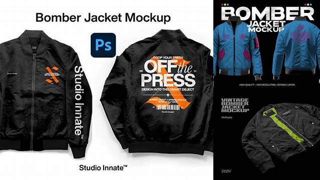 5677+ Mockup Bomber Best Free Resource