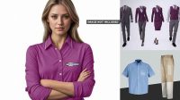 5678+ Staff Uniform Mockup Elegant PSD Mockup