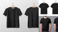 5679+ Mockup Kaos Hitam High Resolution