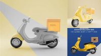 5688+ Delivery Bike Mockup Custom Mockup PSD for Free