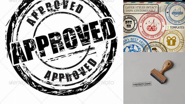 5692+ Stamp Template Psd Creative High-Resolution PSD Freebie