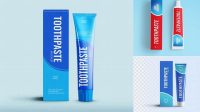 5694+ Toothpaste Box Mockup Free Versatile PSD Mockup File